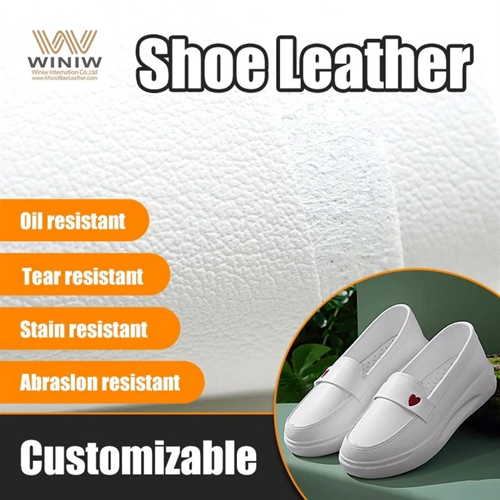 Anti-Water Microfiber Leather Raw Material For Comfortable Work Nursing Shoes manufacturers